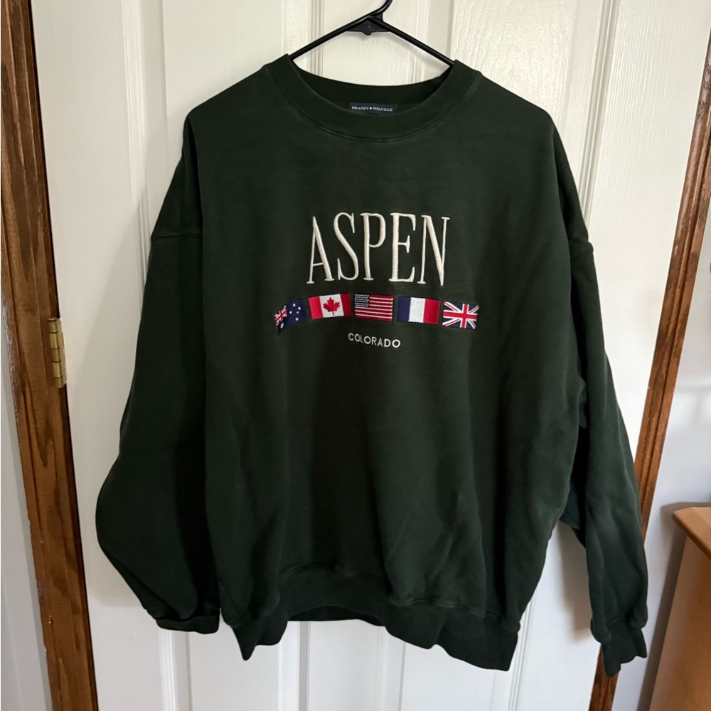 Brandy Melville Aspen Green Sweater